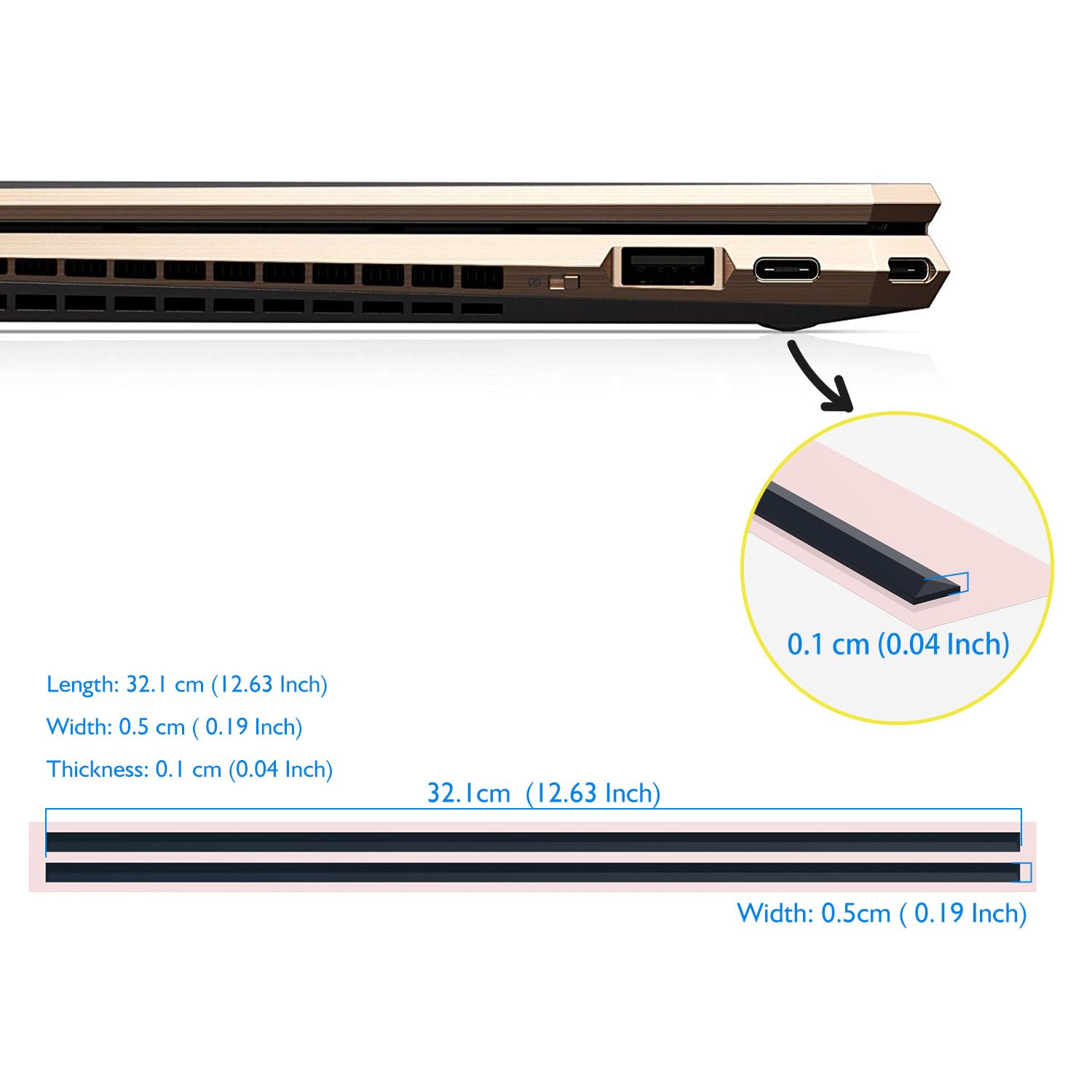 Amazon.co.jp: 交換用ラバーフットストリップ HP Spectre X360 15-DF