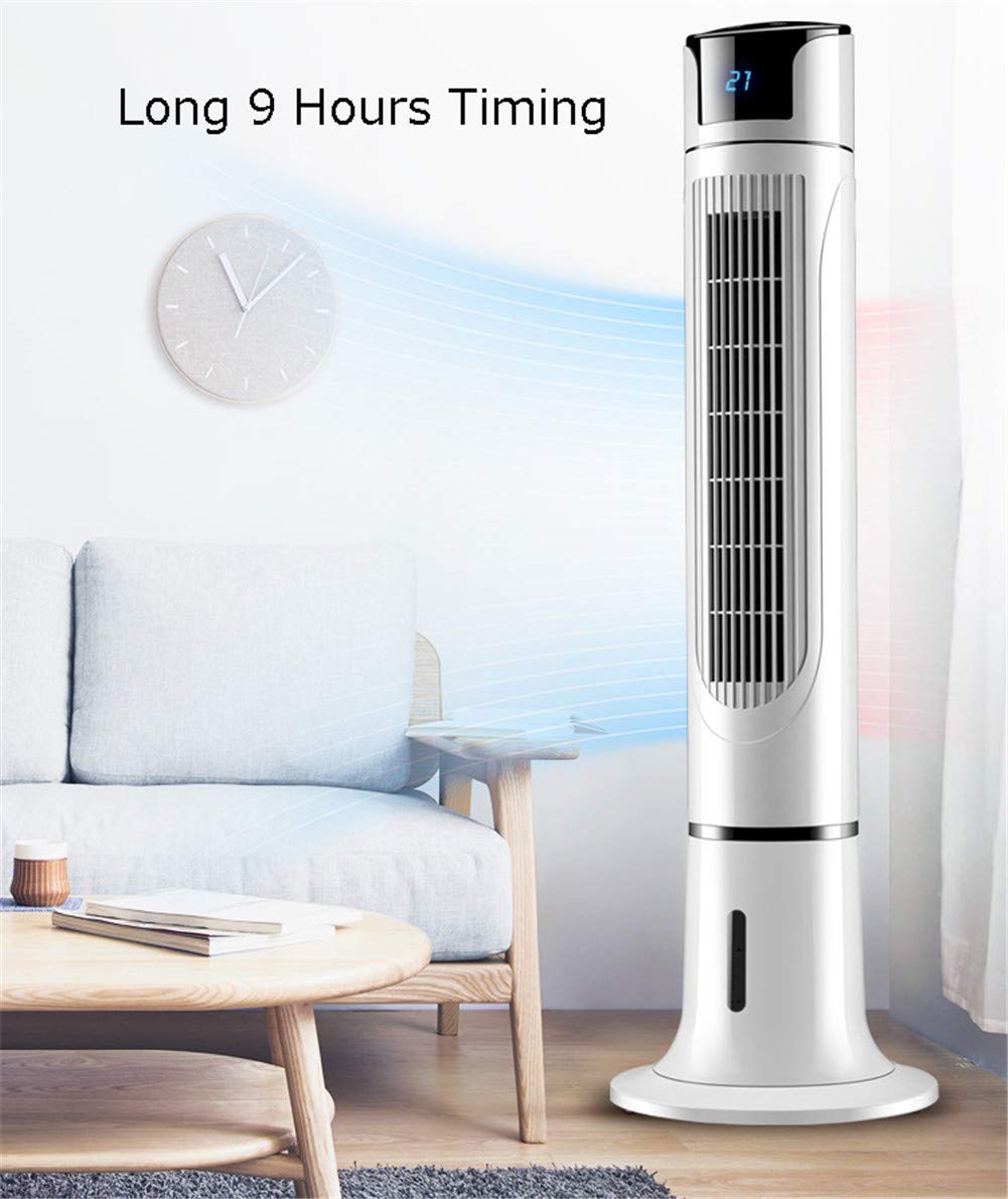 Ventilador De Torre Columna Oscilación Oscilador Personal Mini Escritorio Sin Hojas 3 Modos Funcionamiento 3 Velocidades (Maquinaria)