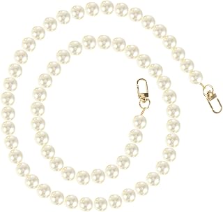 Bolsas De Mão Bolsa Cadeia De Pérolas de Pérolas Tal?o Cinto Al?a de Ombro Saco Crossbody Cadeia Al?a Da Bolsa de Substitui??o para Bolsas DIY Fazendo Entregas 110Cm