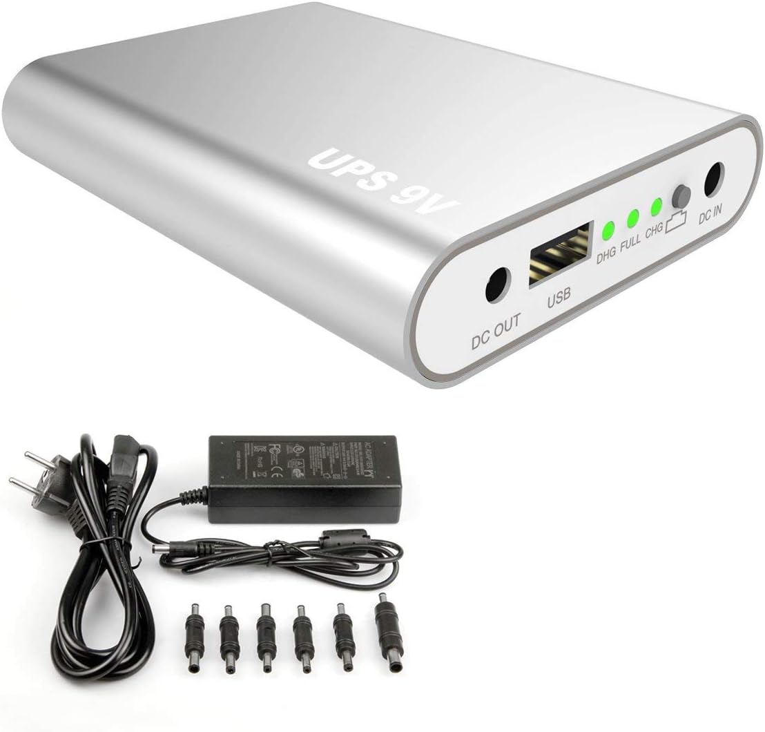iLogoTech Powerbank 12000mah 45Wh DC Output 9V/3.5A Charger External Battery UPS Power Adapter for Projector, POS Machines, Notebooks, Laptop, Tablet, Cameras, Turntables, Router, Android, MP3