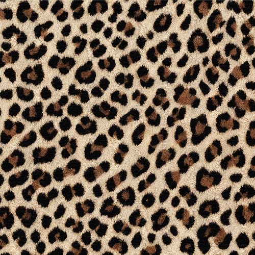 ICYEHAO Papel Pintado Autoadhesivo Leopardo, 44 x 600 cm Papel Pintado Autoadhesivo con Estampado de Leopardo Vinilo Adhesivo para Muebles,Libreria,Sala de Estar, Dormitorio,Baño,Cocina