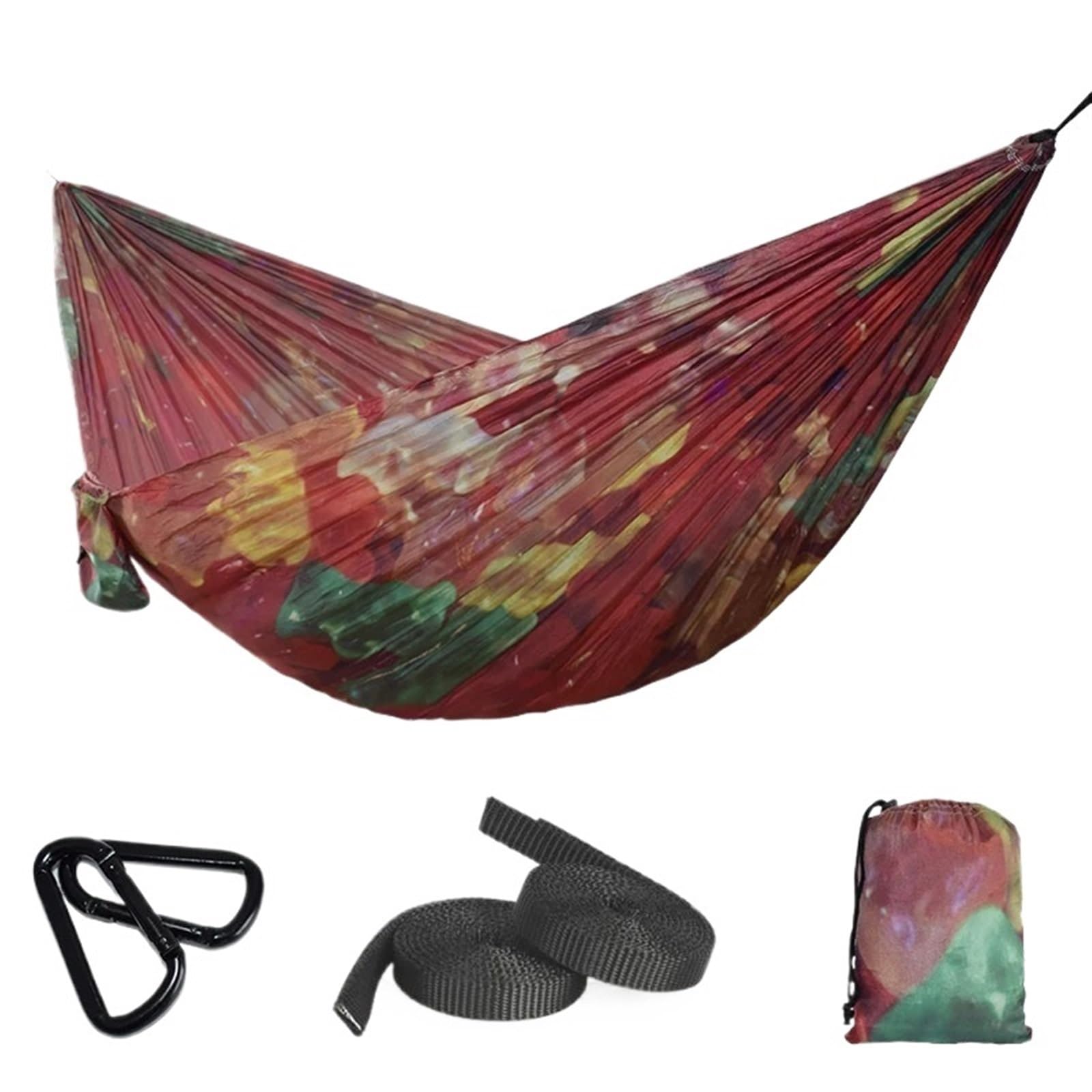 Amaca Kit for Appendere Amaca Portatile for Avventure all'Aria Aperta Zaino in Spalla da Viaggio in Nylon Doppio per l'escursionismo, Il Campeggio