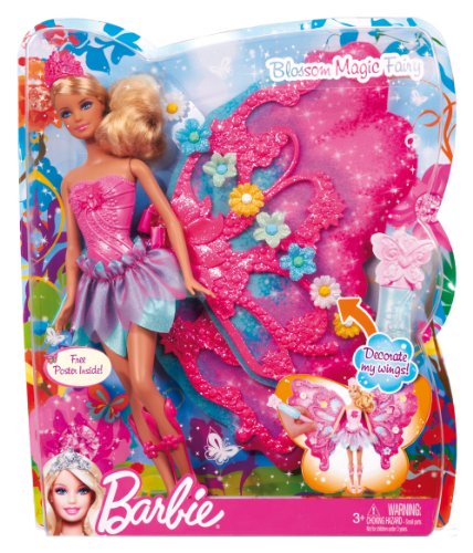 Mattel W4469 - Barbie, Zauberhafte Blumenfee blond, Puppe – Bild 4