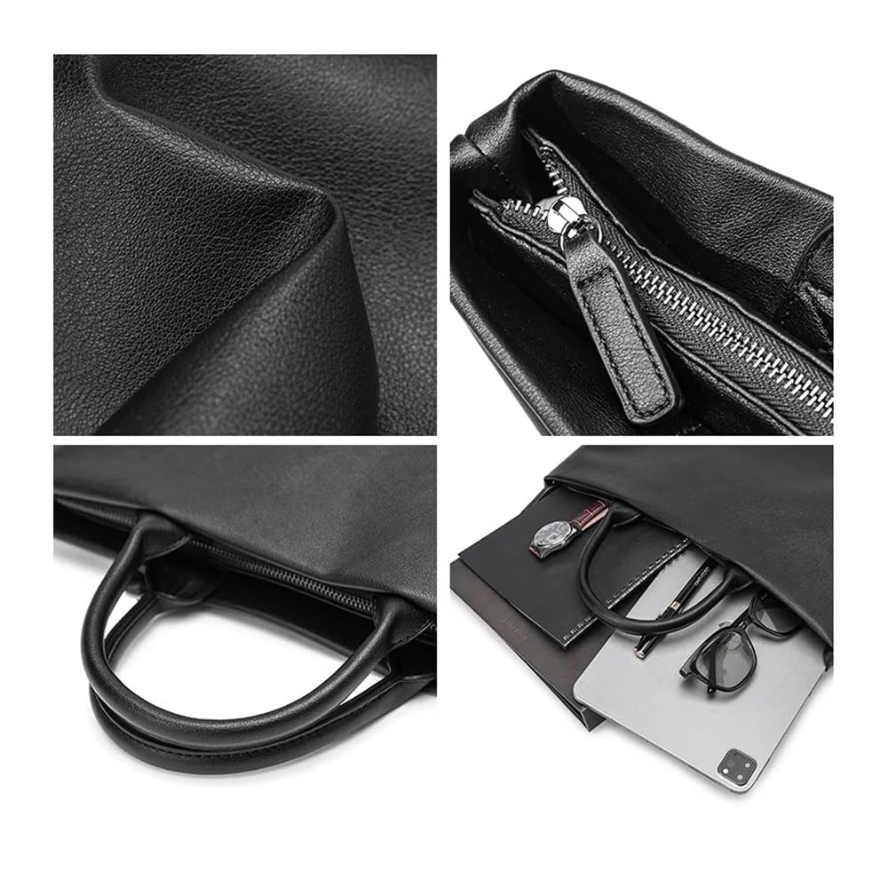 Maletín de mano para hombre, maletín transversal para laptop, ejecutivo, trabajo, gran capacidad, maletín para profesores