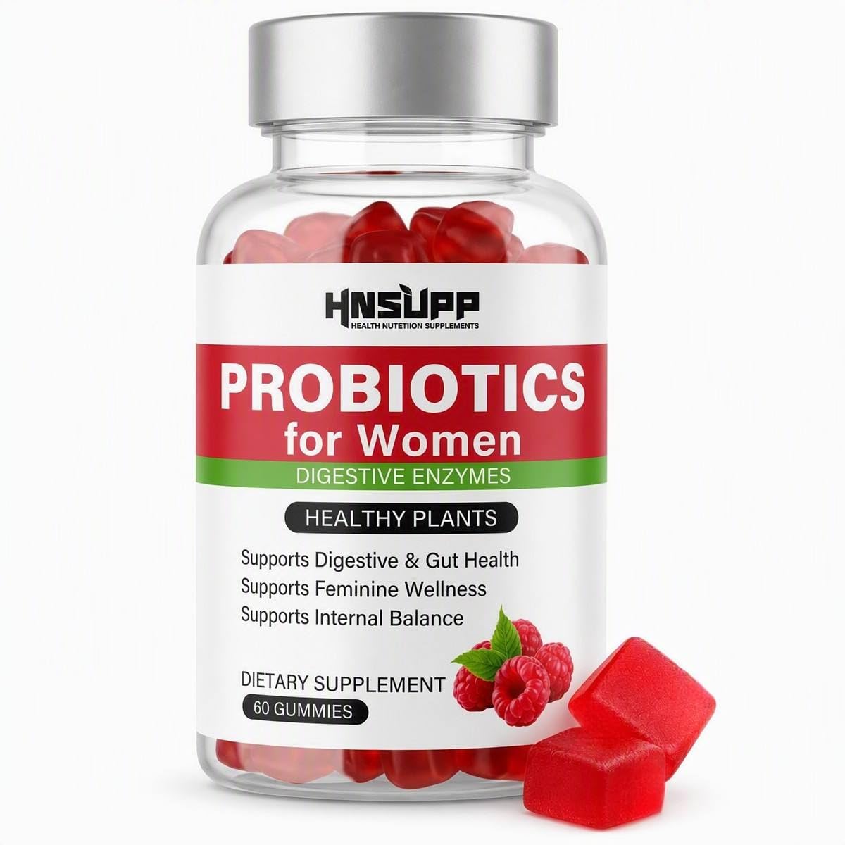 Women Gut &amp; Vaginal Complex Probiotic Sugar Free Gummies 60ct