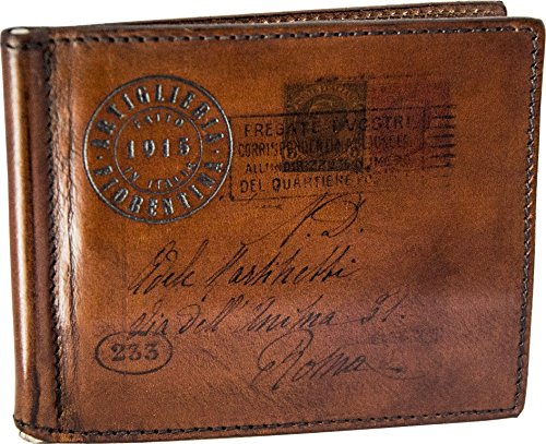 Artiglieria Fiorentina - Geldbörse mit Geldklammer Herren und Kreditkartenetui - Dollarclip Geldbörse - dunkel braun Cover
