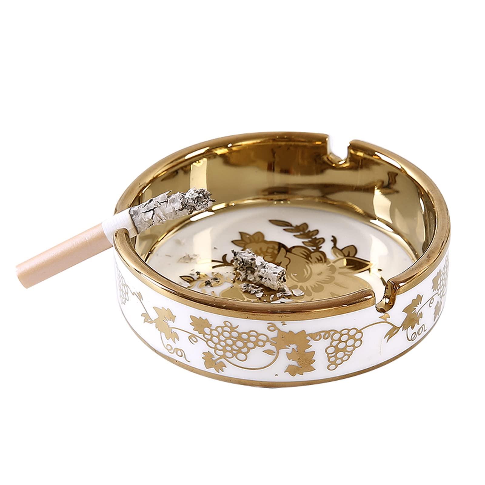 ashtray， Exquisite Ceramic Fashion Cigarettes Ash Tray, Desktop Smoking Ashtrays
