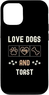iPhone 15 Love Dogs Eating Toast Men Women Dog Owners Walker Puppy Case
