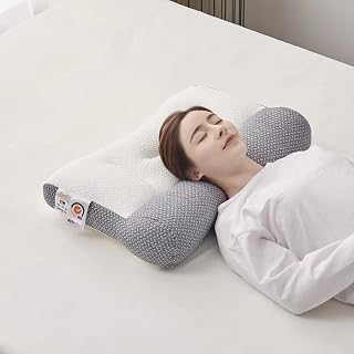 Memory Foam Pillow for Sleep Apnea, Deep Sleep, Ergonomic Neck & Shoulder Support, Side, Back, Stomach Sleepers, 15.7" x 23.6" Classic Knitted Mesh Fabric Pillow