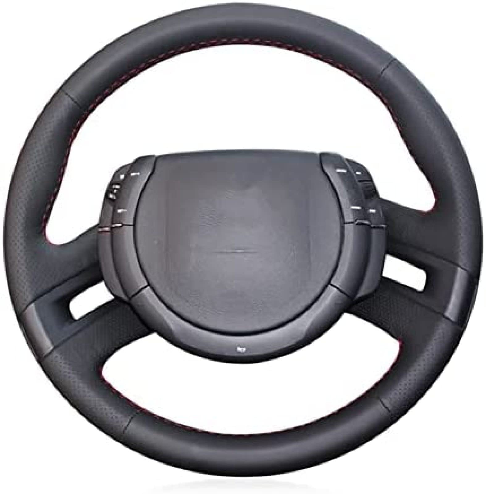 Housse Volant Cuir Carbone Pour Citroën C1 C2 C3 C4 C5 C6 - Antidérapant Et Style Sportif