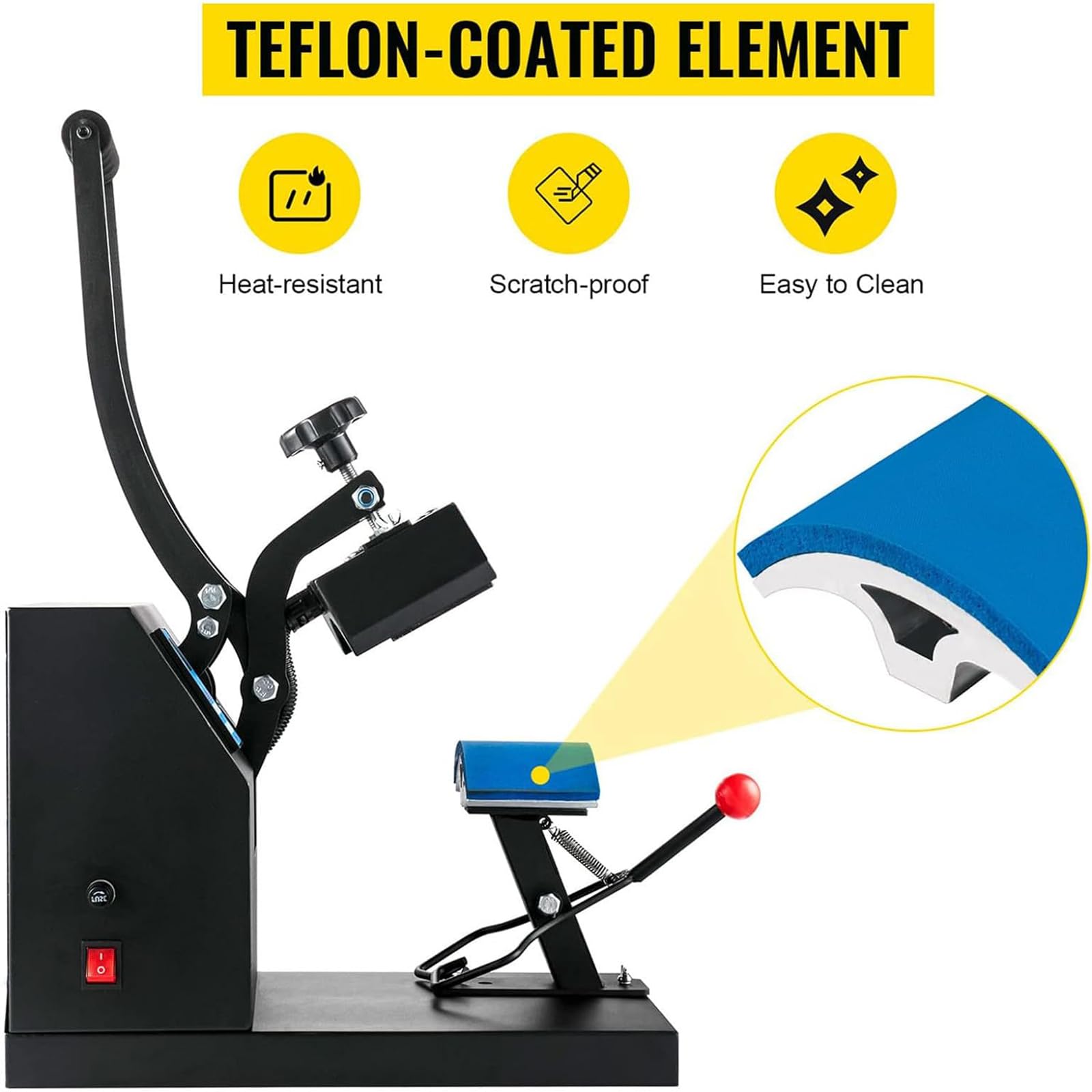 Máquina de prensa de calor para sublimación, prensa multifuncional con pantalla digital, ideal para camisetas, tazas y más, fácil de usar, perfecta para el hogar o el negocio