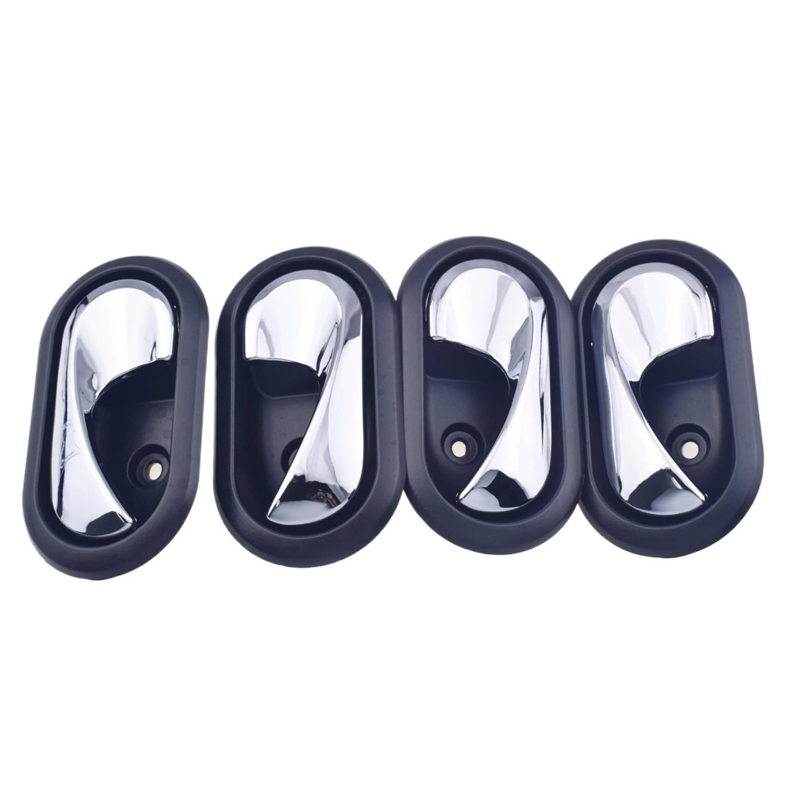 Kmage 4 Pieces Interior Door Handle Interior Door Handle For Renault For Dacia For Megane For Grand For Modus For Scenic For Kangoo For Clio For Twingo For Sandero For Dokker(4 Pieces)