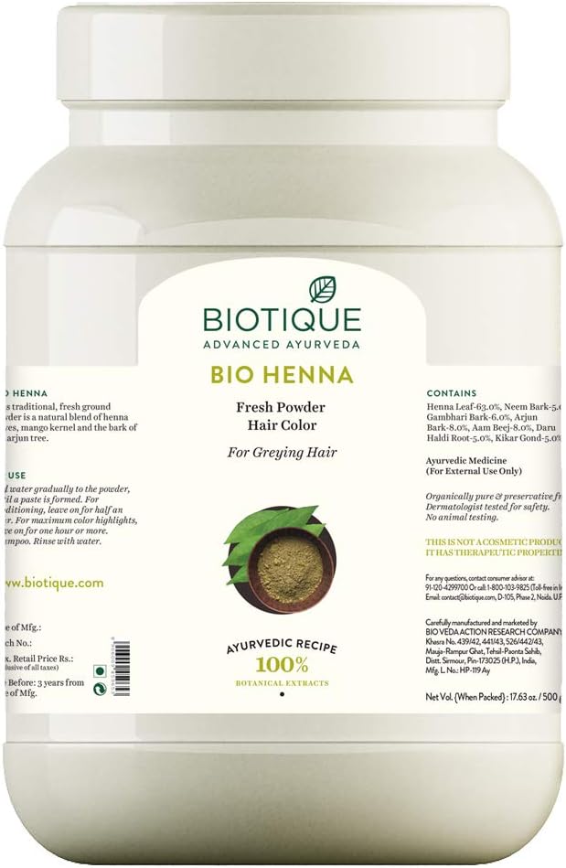 Biotique Bio Henna Leaf Hair Color, 500g