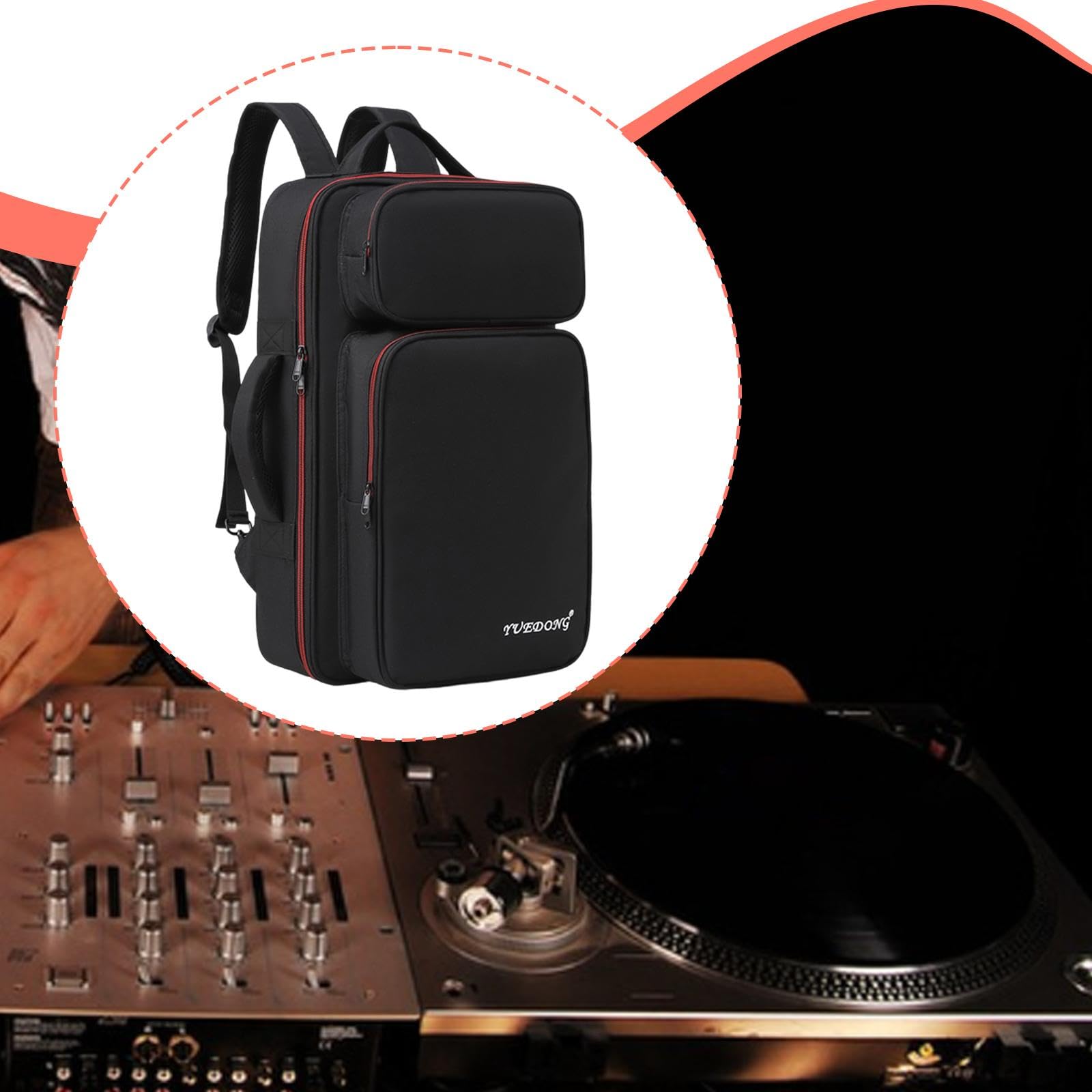 Gitarreneffekte Pedalboard Tasche Handtasche Zubehörtasche Reißverschluss Oxford Gewebe mit Gepolstertem Innenraum Und Flexiblen Tragemöglichkeiten Fü, L