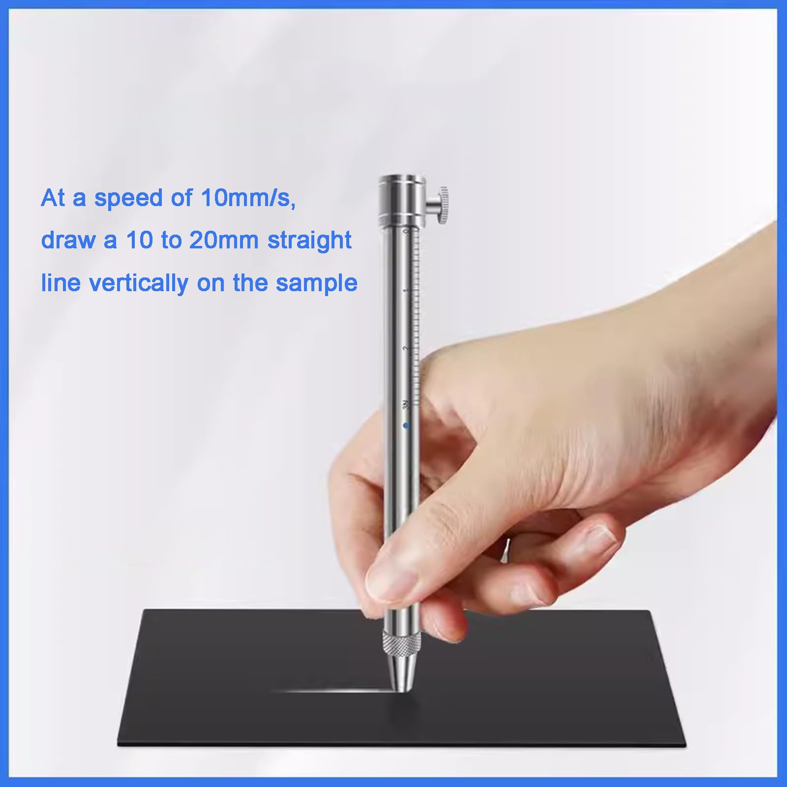 Testeur de dureté de type stylo, testeur de rayures de surface, tête de test de 0,75 mm, pour revêtements, plastique, bois, métal