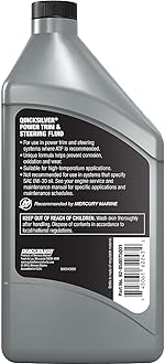 Quicksilver 858075Q01 Power Trim and Steering Fluid - 32 Ounce Bottle