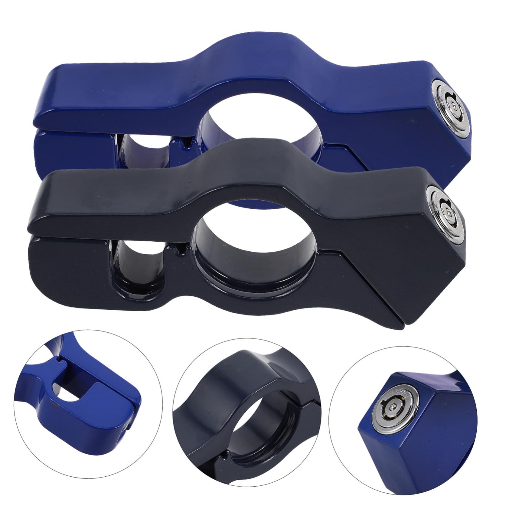 POPETPOP 2 Piezas Cerradura Antirrobo de Acelerador para Motocicletas Cerradura de Seguridad para Ciclomotores y Scooters de Manillar