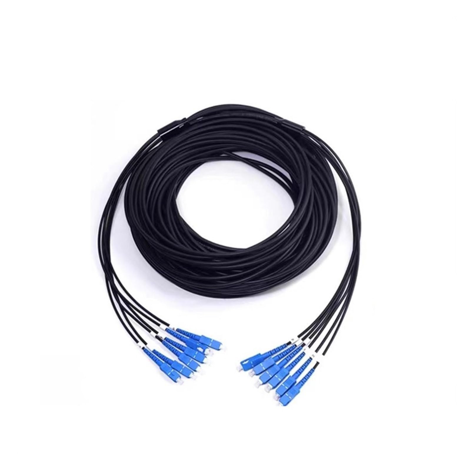 Cordon de Brassage blindé à 6 cœurs, 60m 70m 80m 100m 120m LSZH Field monomode LC SC-FC-St A, Cavalier de Fiber Optique Flexible de 5mm for l'extérieur(LSZH 70m SC-SC)