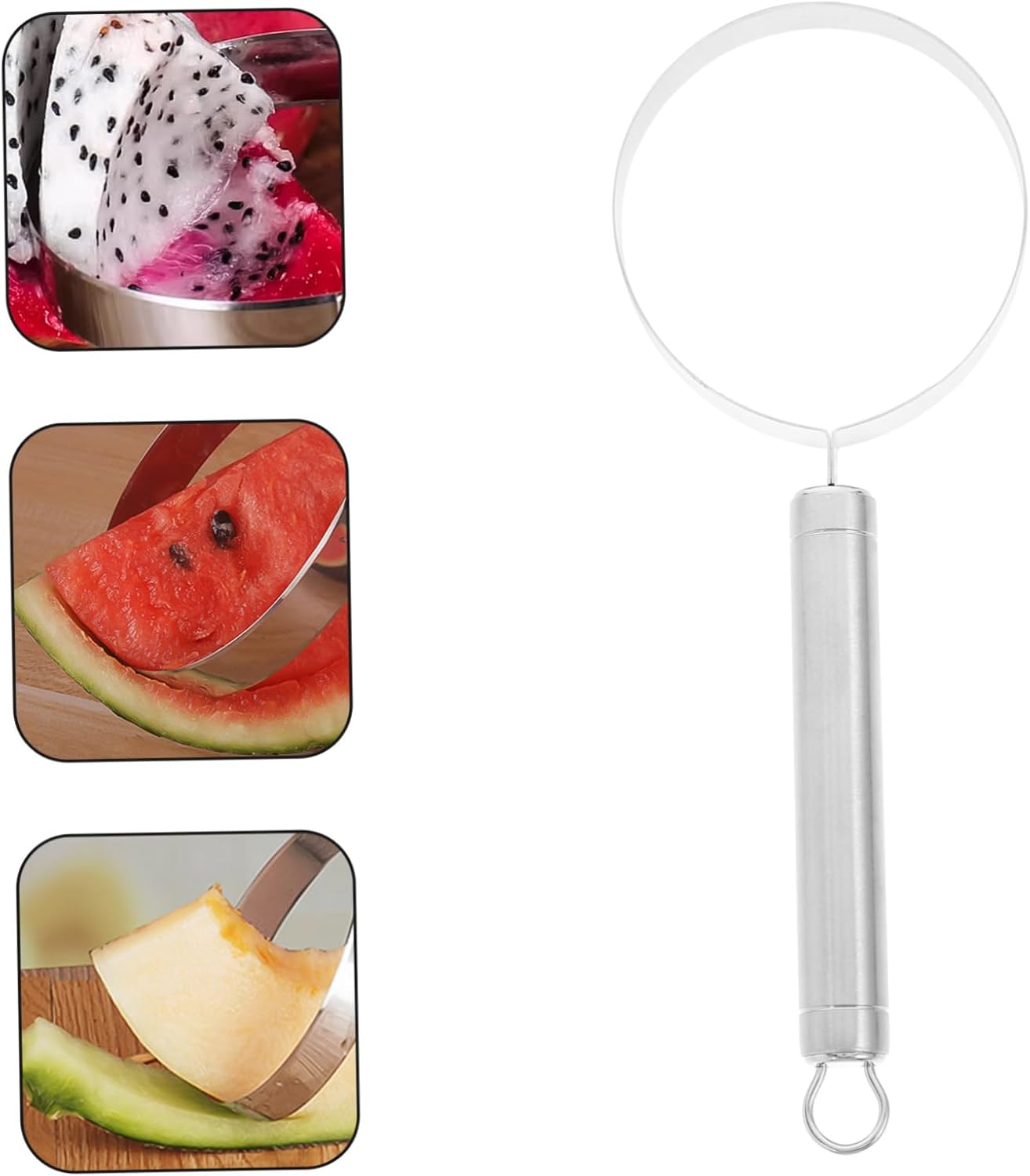 Fruit Seeder Stainless Steel Watermelon Digging Scoop for Home Kitchen