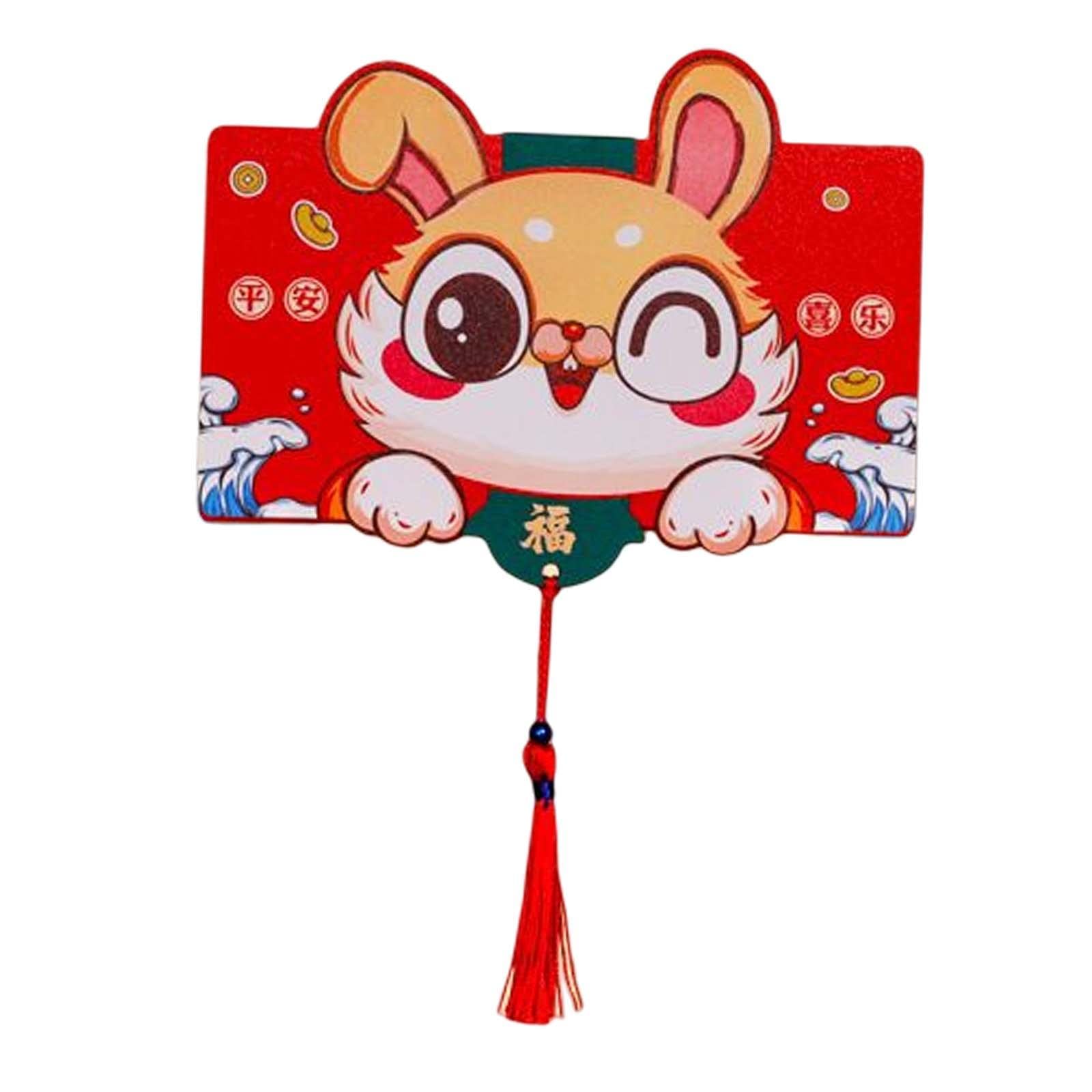 ATORSE® Chinese New Year Money Envelope New Year Party Lucky Money Pocket Rabbit Year Style D-image-27