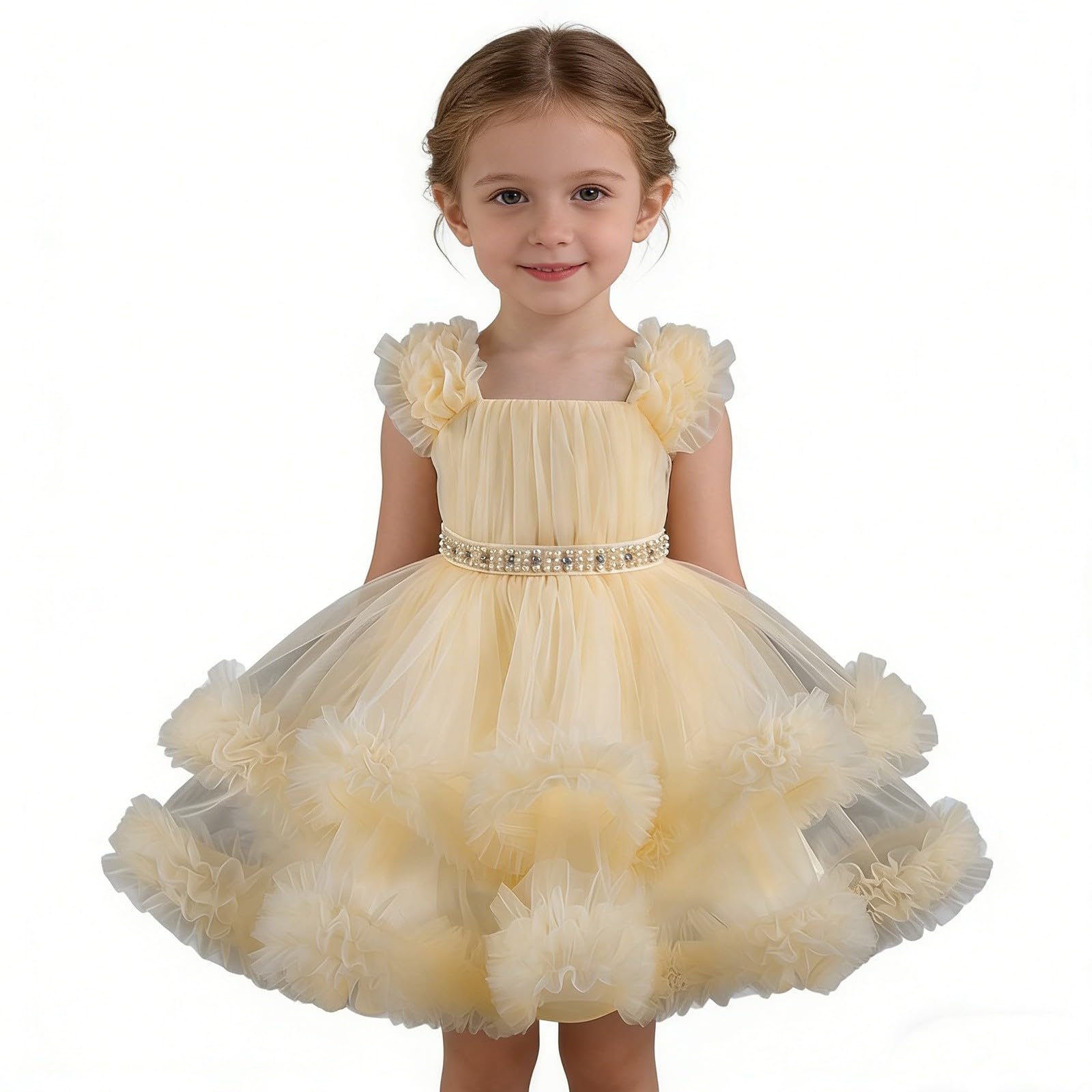 HLTYGWX Kleider Mädchen Rock Kleider Mädchen Kleider Mädchen Festliches Partykleid Tutu Kleid für Geburtstagsauftritt