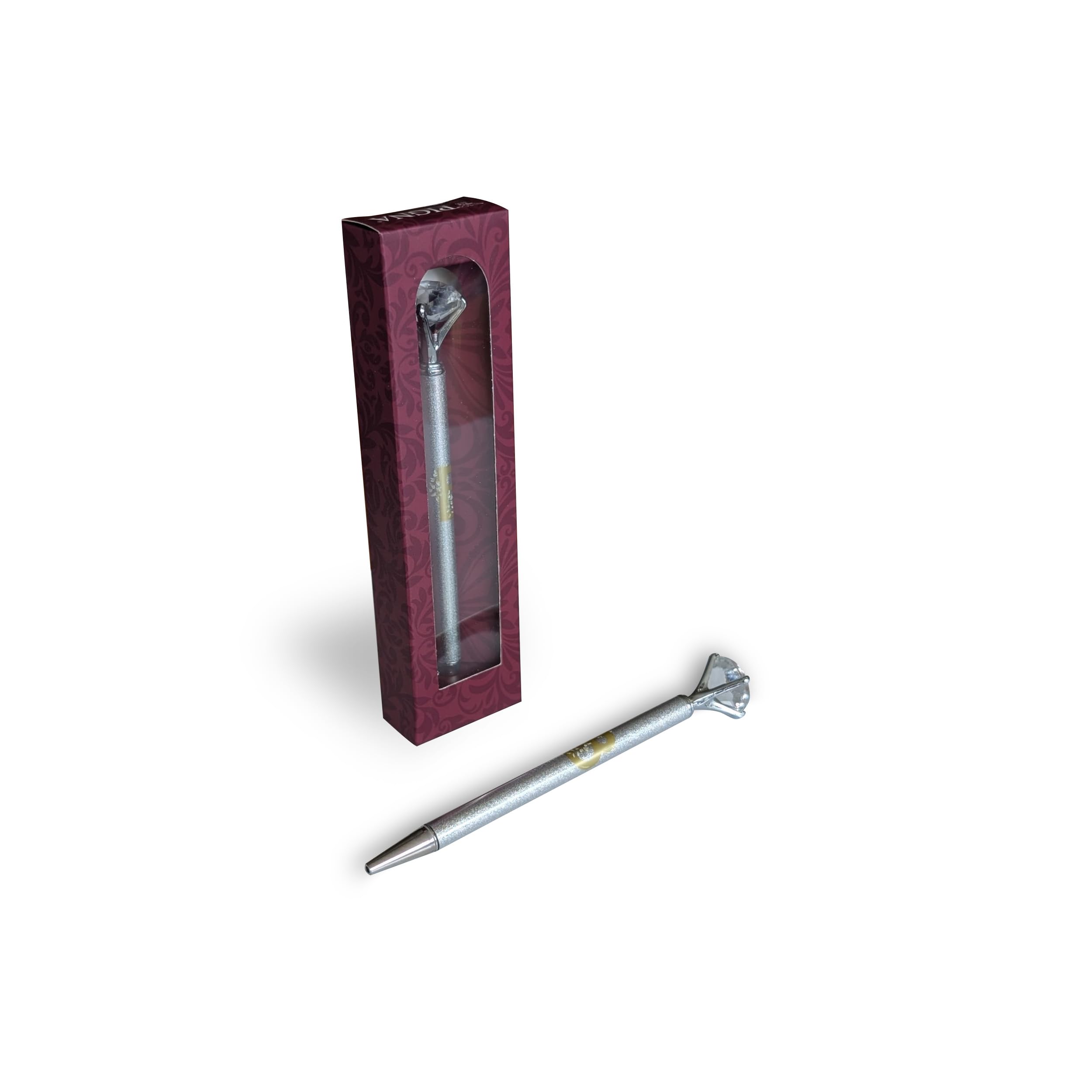 Pigna x Bridgerton Ballpoint Pen, Logo Barrel and Diamond Detail, Gift Boxed 1 Piece