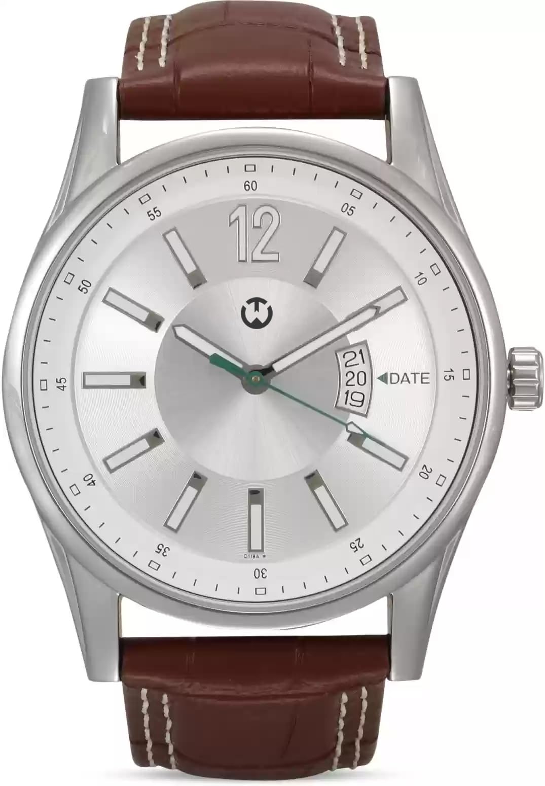 WIZARD TIMES Men’s Watch, Brown Leather Strap, White Day & Date Dial, Formal & Casual Wear, Water Resistant Watch, Analog Boys Watch, Gift Watch for Mens (B0DCSZL918) Amazon Price History, Amazon Price Tracker
