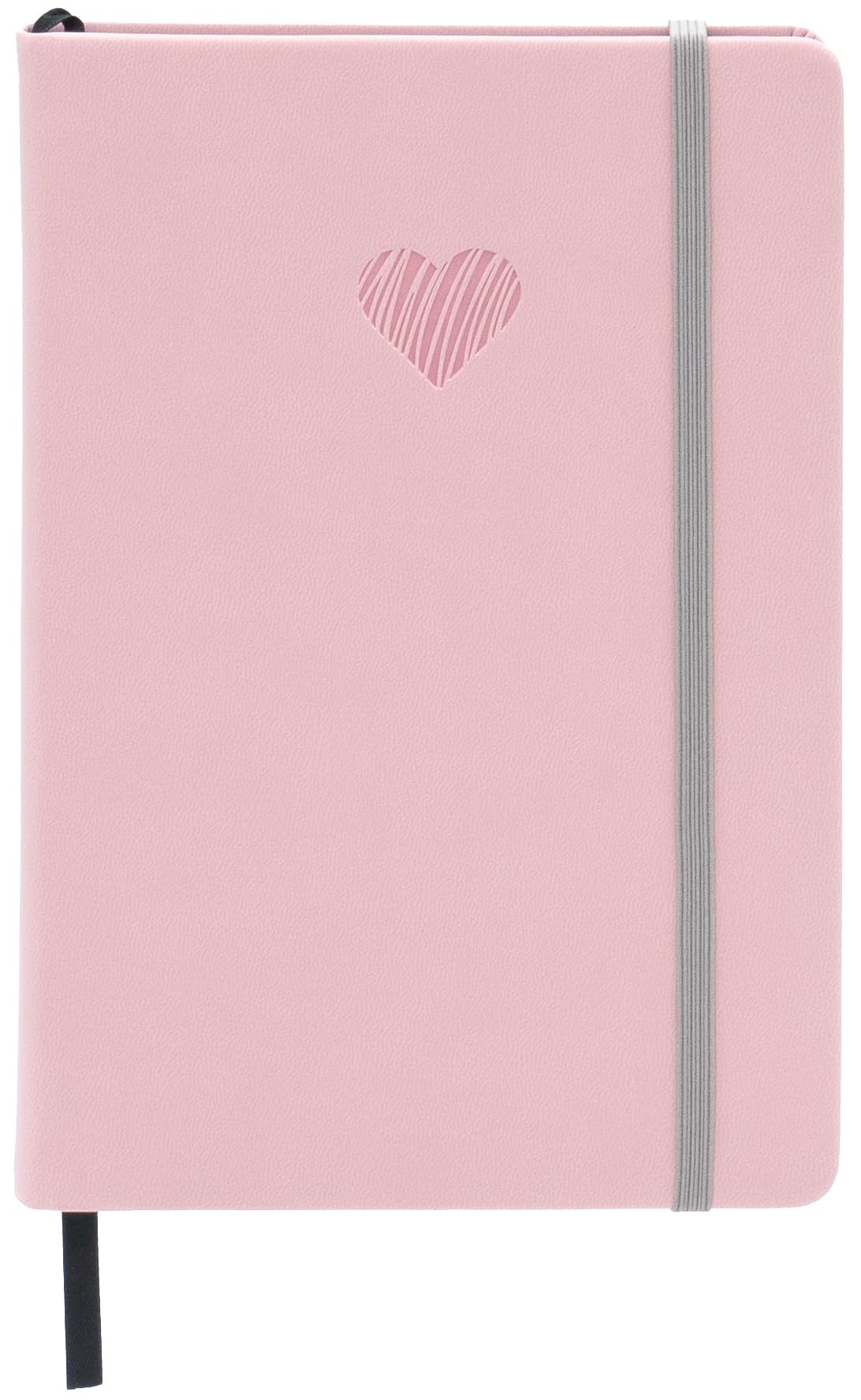 Carnet de notes A5 avec cœur en relief, une idée cadeau rose poudré - 8