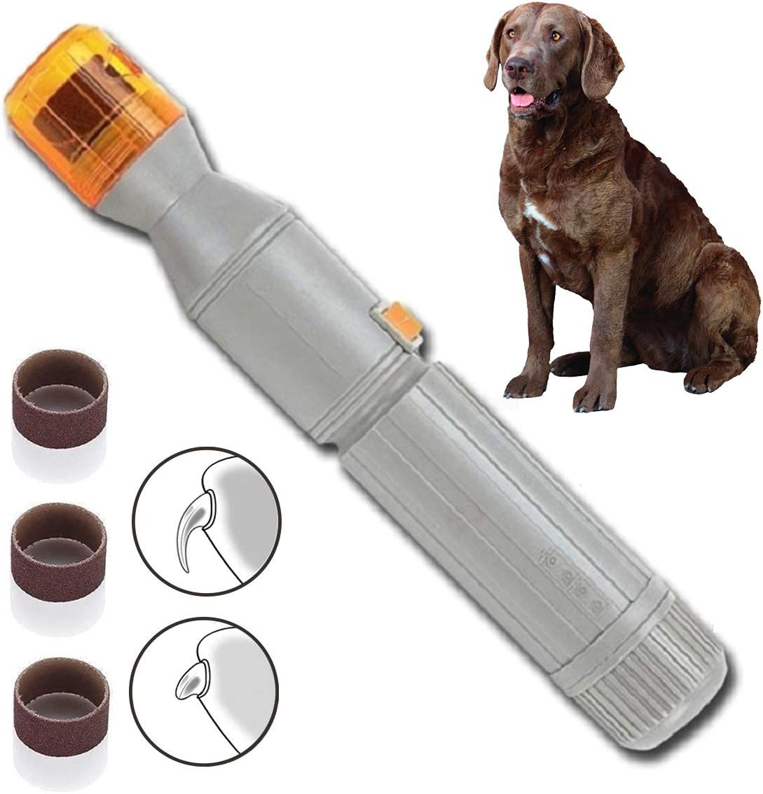 ZLZB Pet Dog Nail Grinder, Pet Nails Trimmer for Small and Medium Dogs, Dog Paws Nails Grooming,Dog Nail Clippers,Dog Nails Trimmer,Painless & Quiet Pet Nails Grinder