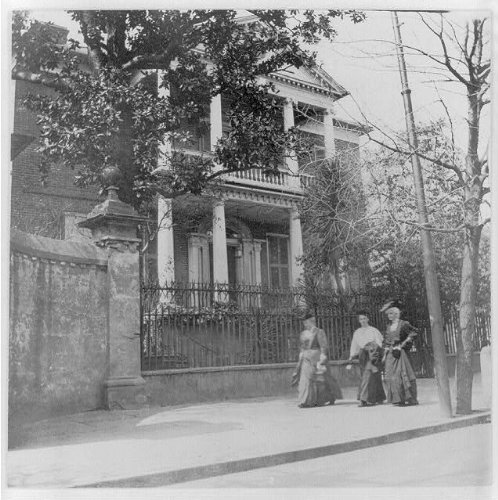 Amazon.com: HistoricalFindings Photo: The Pringle House,Charleston,South Carolina,SC,1907,Women Walking,Sidewalk : Home & Kitchen