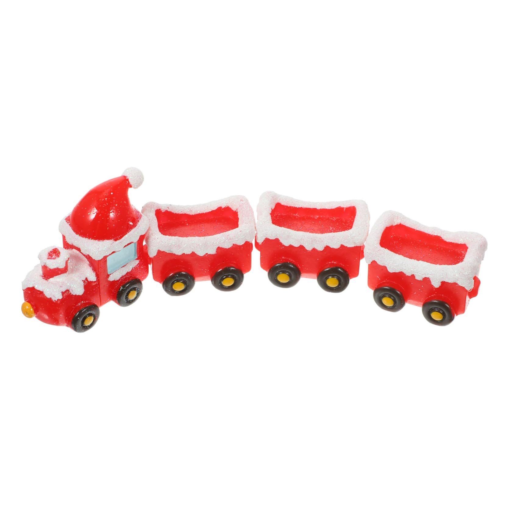 UKCOCO 5juegos Miniaturas De Navidad Accesorios para Decoración De Pueblo Navideño De Tren Festivo para y Manualidades