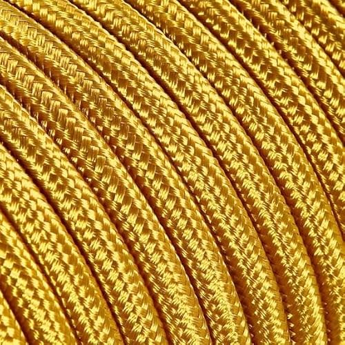 LnD Fil Électrique, Câble Plat Or 2x0.75mm² - Qualité Premium pour Projets DIY