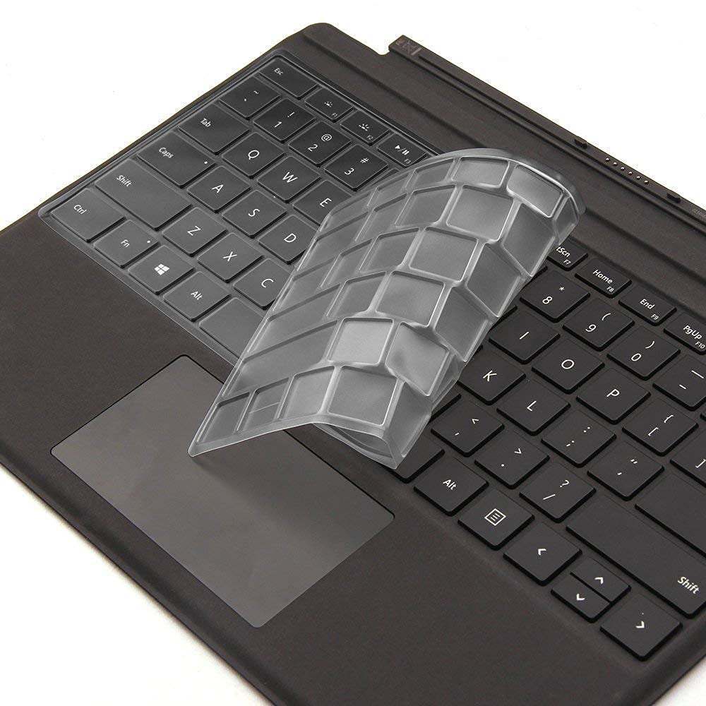 Oaky Premium Keyboard Cover Skin for Microsoft Surface Pro 5 2017 Ultra-Thin TPU Keyboard Skin Protector US Layout-image-22