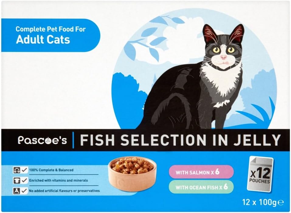 Pascoe's Salmon and Ocean Fish Selection in Jelly Pouches