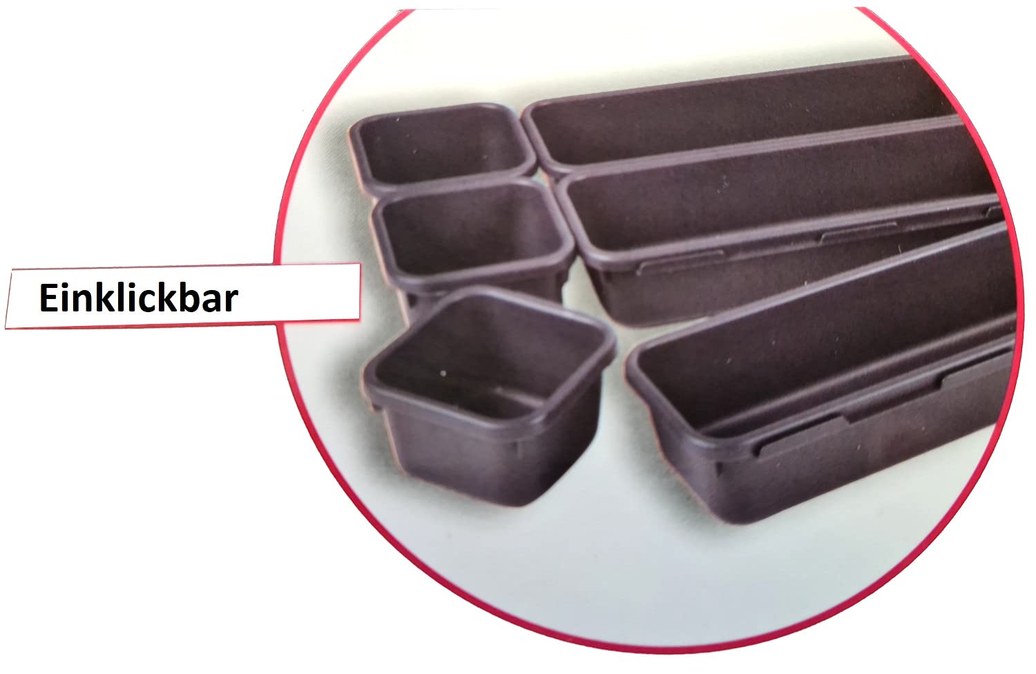 32 pezzi grigio scuro per cassetti, organizer in plastica, scrivania, cassetti, organizzatore per cassetti, cucina, bagno, ufficio, toletta, camera da