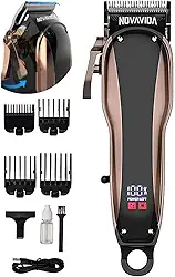 Maquina de Cortar Cabelo Profissional com Lâmina Ajustável Bateria de Alta Capacidade