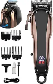 Maquina de Cortar Cabelo Profissional com Lâmina Ajustável Bateria de Alta Capacidade