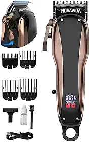 Maquina de Cortar Cabelo Profissional com Lâmina Ajustável Bateria de Alta Capacidade