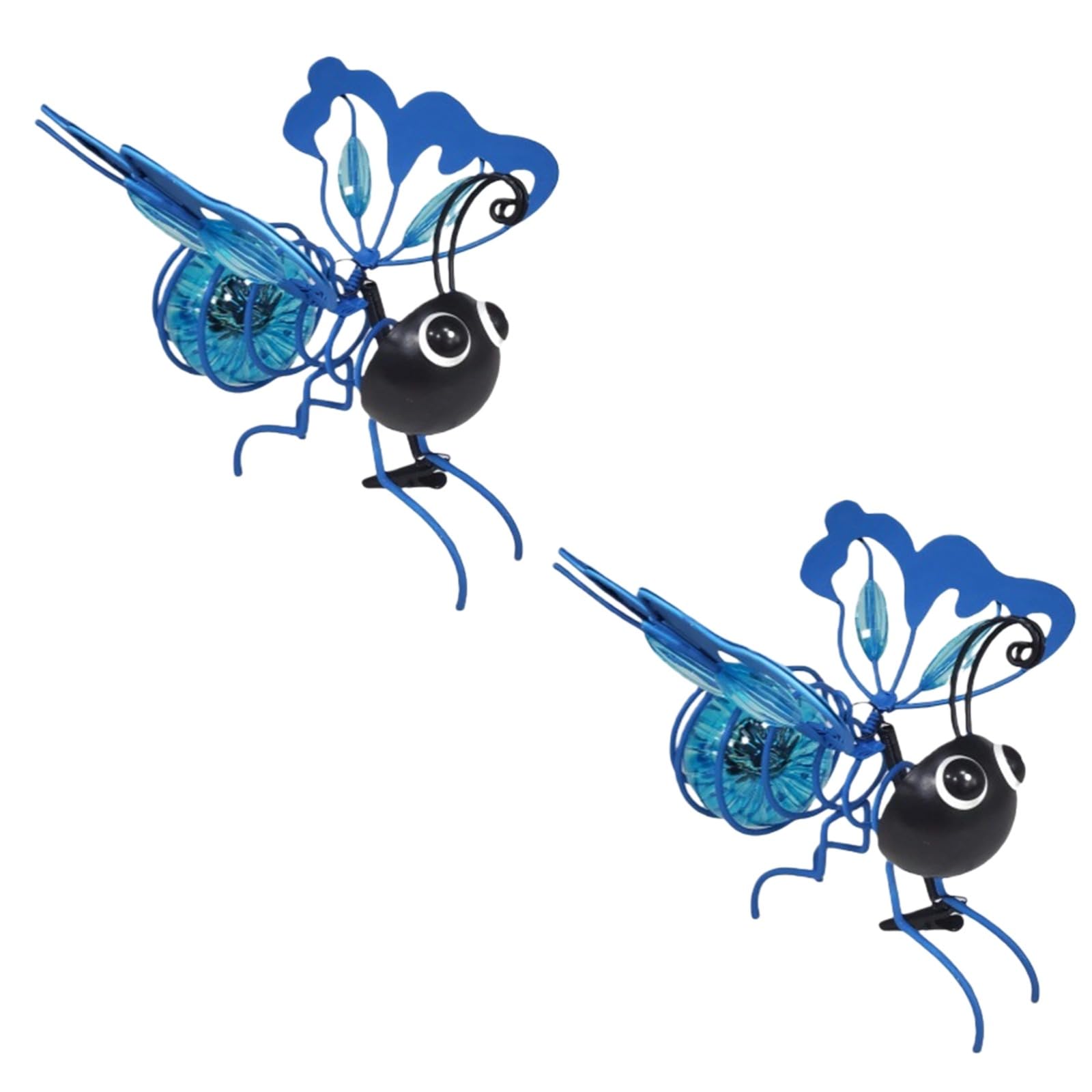 Bee Solar Lights Outdoor Garden, Solar Powered Hanging Bee Decor with Bouncy Springs, Waterproof Bumble Bees Solars Light for Party Festivals Garden Decor Birthday Gifts