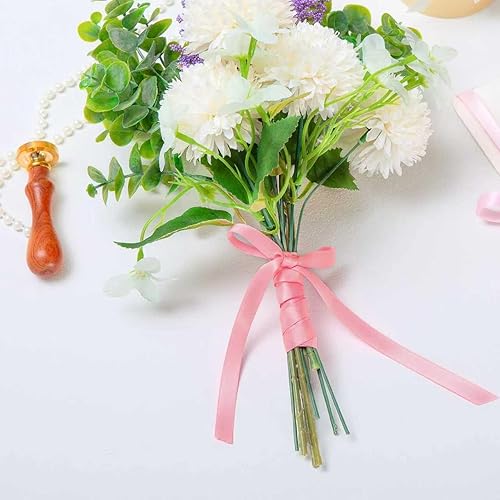 Miniatura 7 de Cinta de satén de doble cara de 38 pulgadas de ancho que no se decolora, 25 yardas (156-rosa)