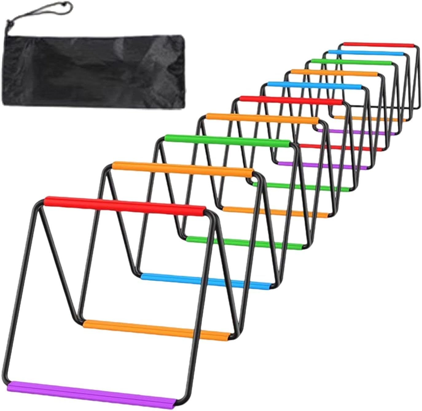 Agility Salto Scale for Adult Children, Multipurpose Soccer Game Scale for Outdoor Sports Rugby, 20 Grids