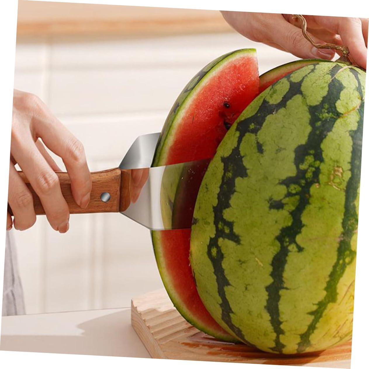 Watermelon Cutter Tool Stainless Steel Multi Purpose Even Slicing