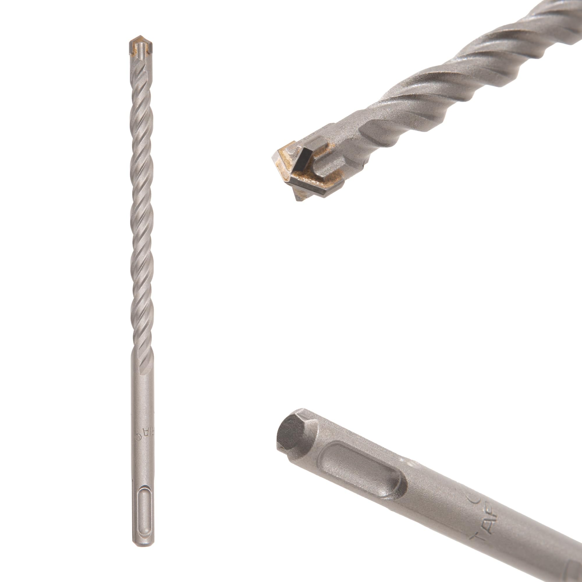 TAPARIA 12mm Cross Point Tip SDS Plus Hammer Drill Bit for Concrete/Masonry Drilling (HDC 12210, 12x150x210 mm)-Home, DIY, Professional, Construction, Brick, Wall-Drilling-image-26