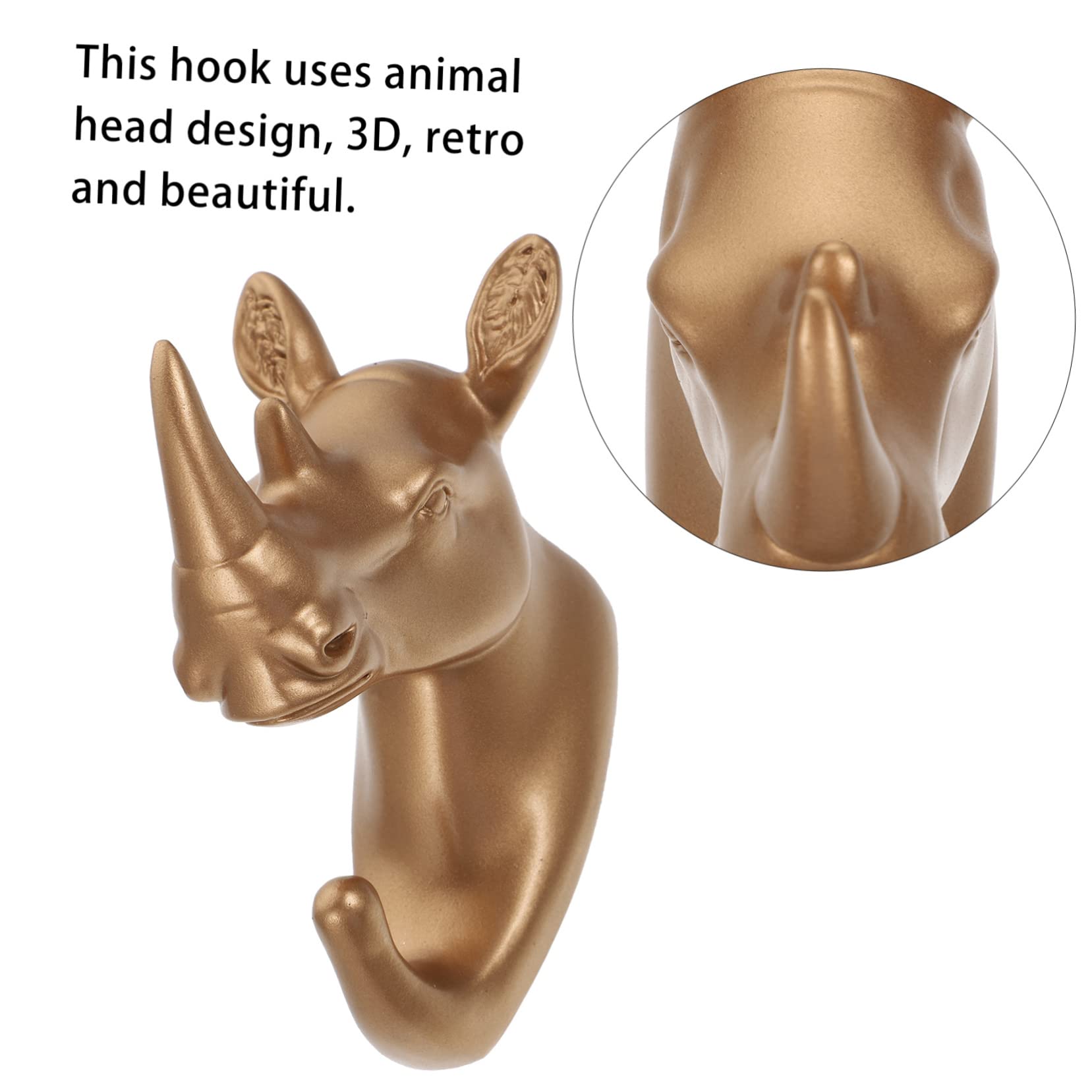 IMIKEYA 6piezas Ganchos De Pared Forma De Animales De Colgadores Para Ropa Decoración De Dormitorio y Ganchos Resistentes Para Llaves Bufandas