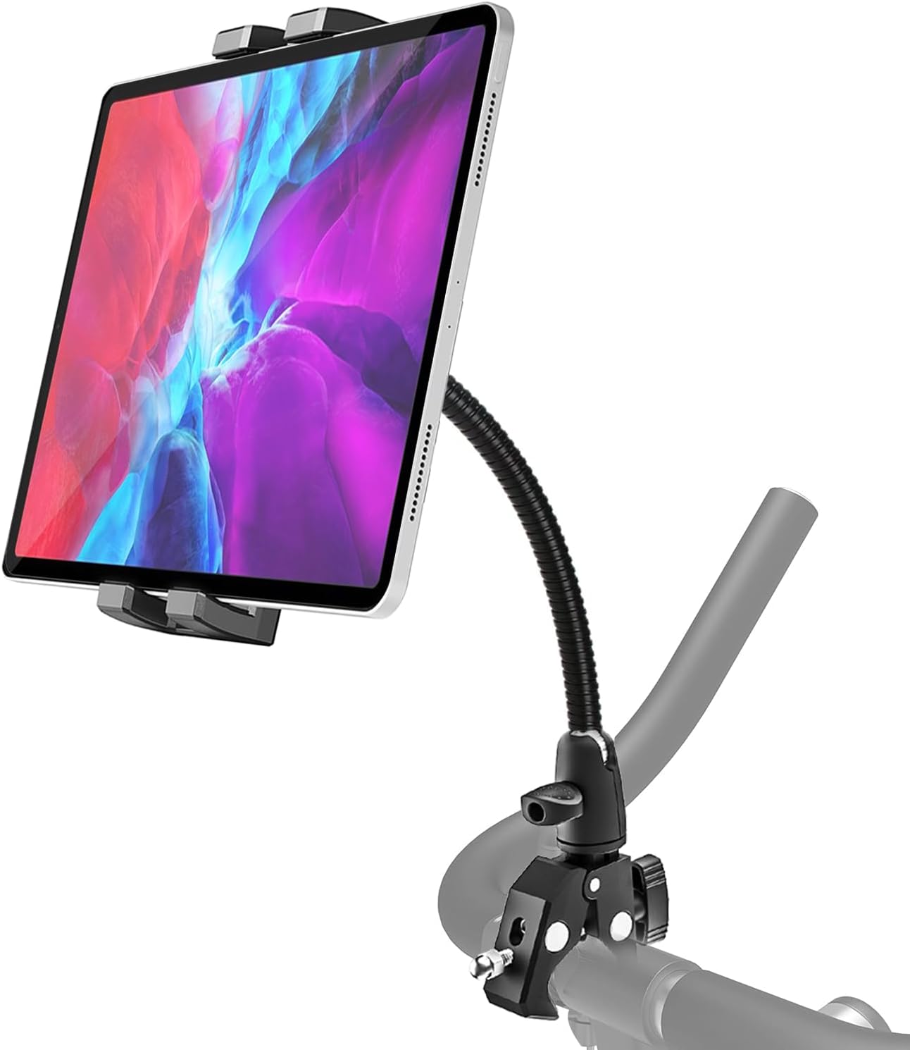 woleyi Gooseneck Tablet Holder for Spin Bike, Peloton iPad