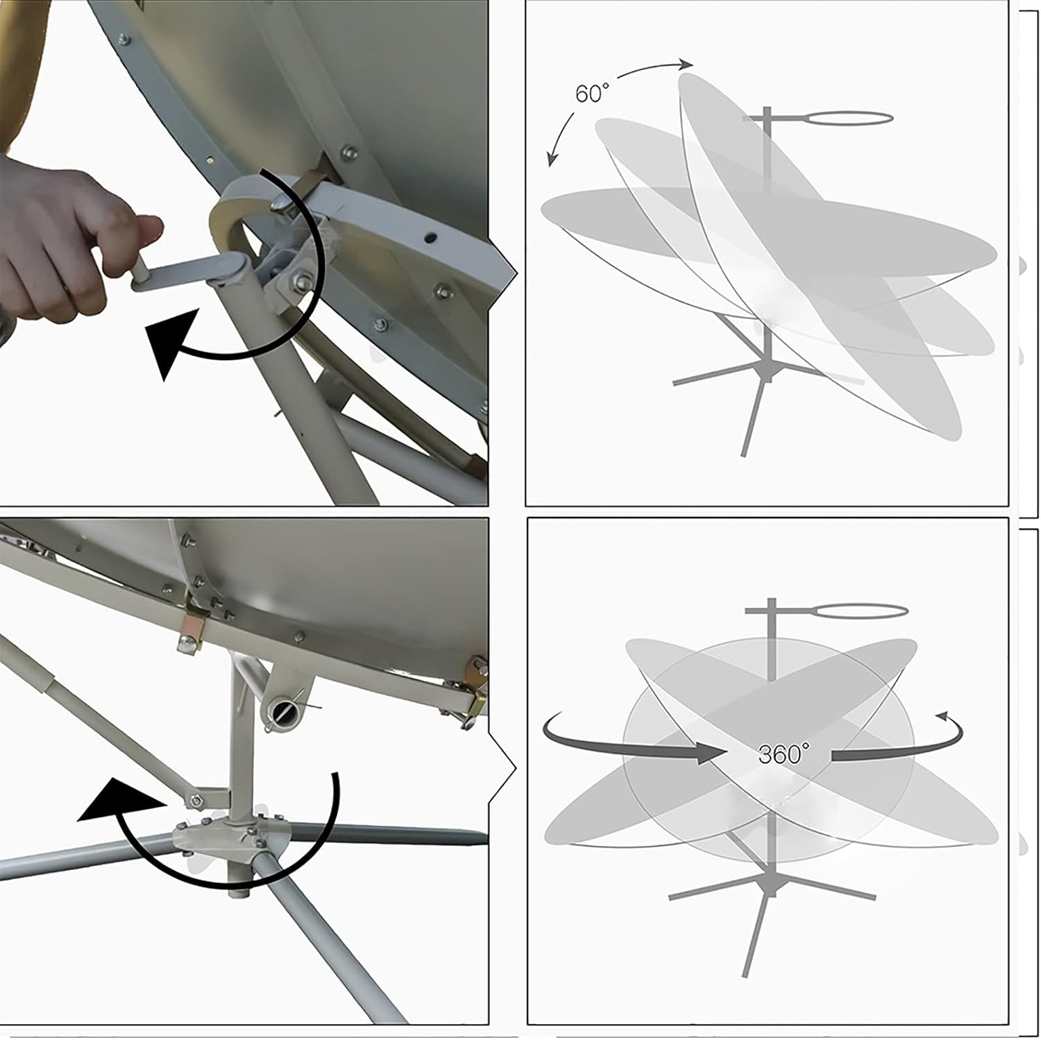Outdoor Ovens,Solar Cooker Stove Kits,1800W Portable Parabolic Solar Cooker,Concentrating Solar Cooker, 59 Inch Foldable Solar Cooker, Solar Cooker Parabolic Portable Stoves Magnesia