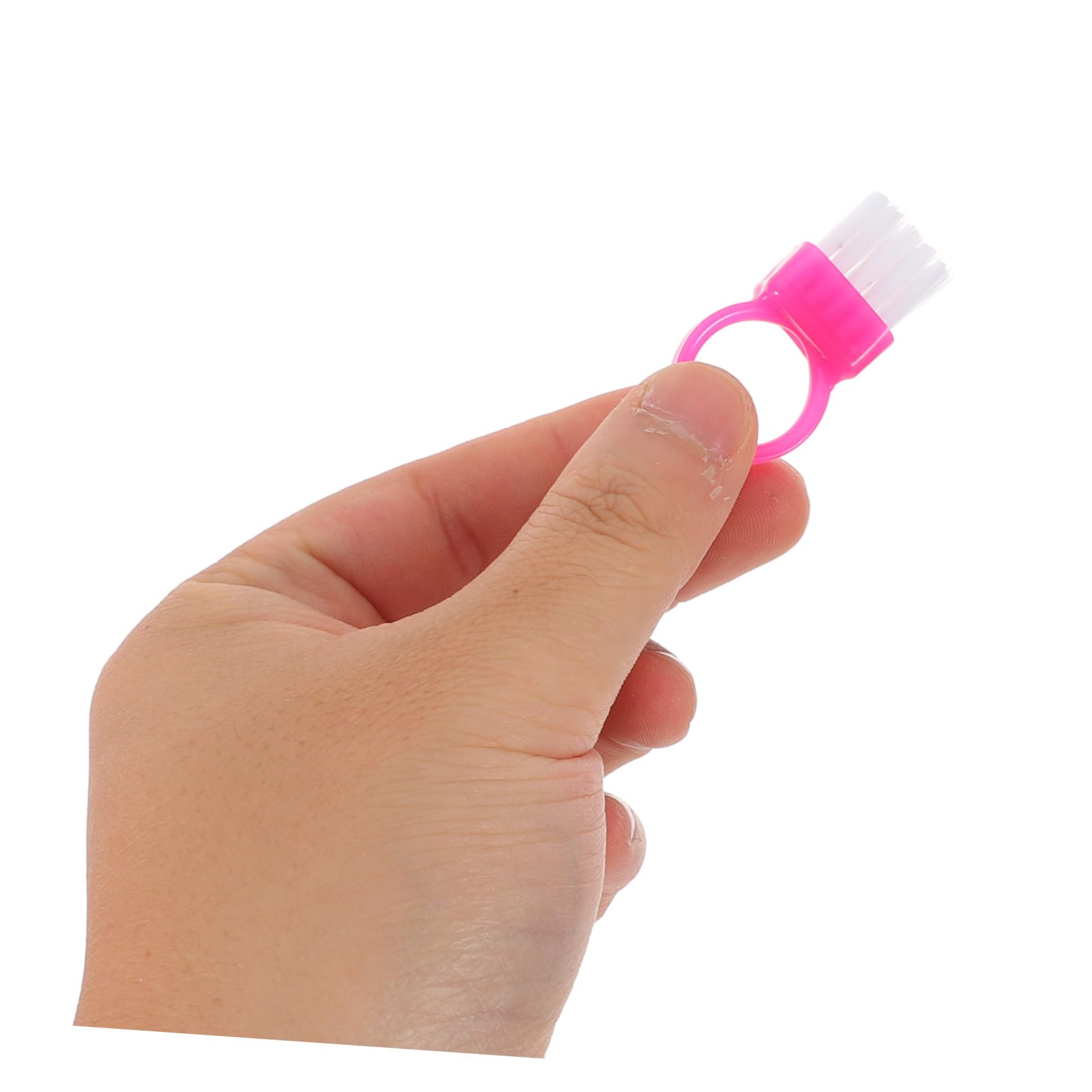100 pezzi Spazzole per Pulizia Unghie in Plastica Spazzole Rigide per e Manicure Piccole e Portatili Design Ergonomico per Uomo e Donna Strumento Multifunzionale per Casa e