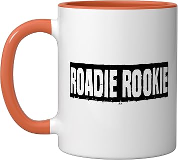 Roadie Rookie road bike road bike road bikes road cyclists Ceramic Mug, Orange/White
