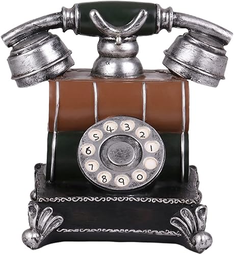 Hucha para teléfono exquisita contenedor de monedas único modelado telefónico ahorro olla ahorro Olla adorno de escritorio Olla de ahorro única Olla