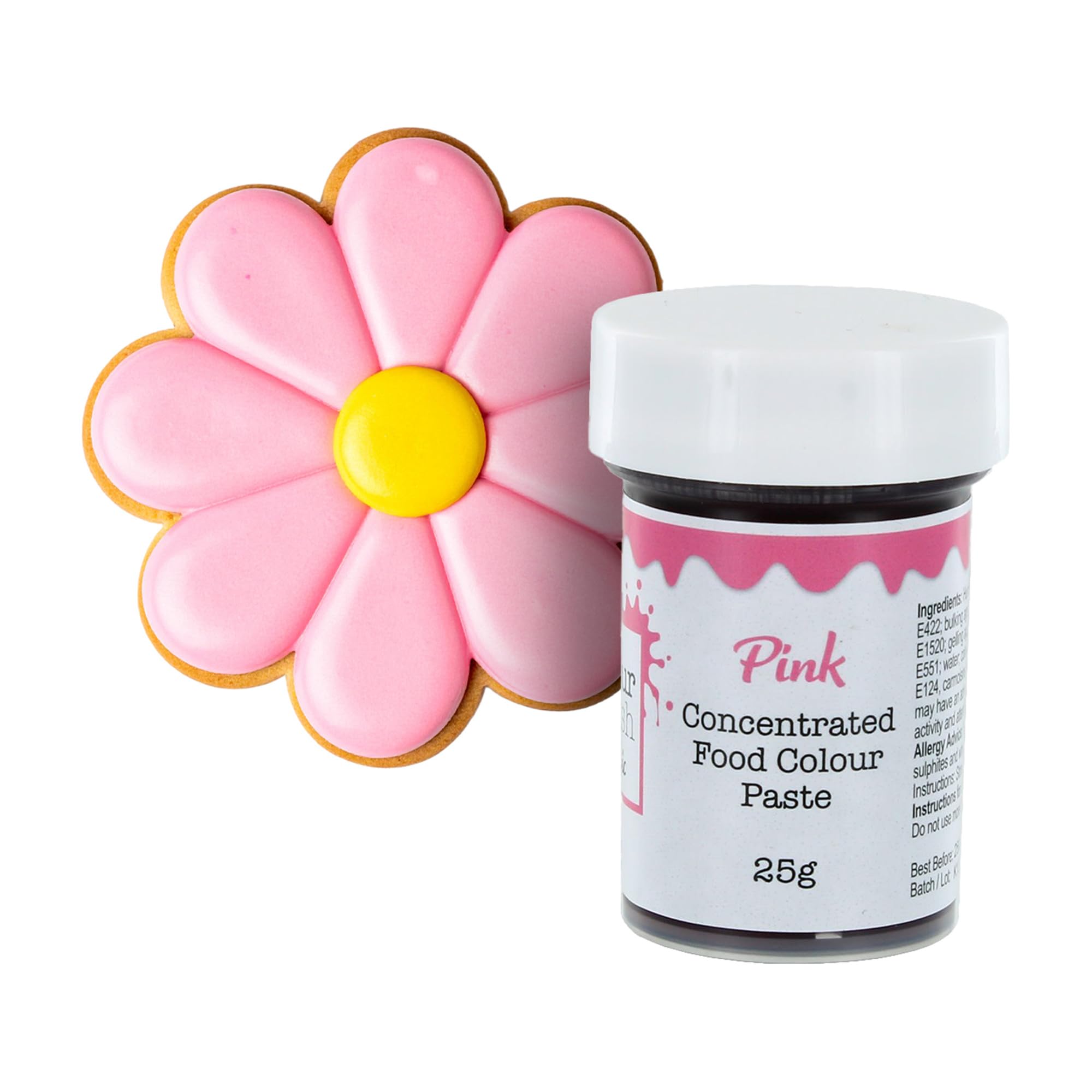 Colour Splash Concentrated Food Colouring Paste | Pink | Vibrant Edible Colour For Baking, Colours Fondant, Buttercream, Cake Mix - 25g